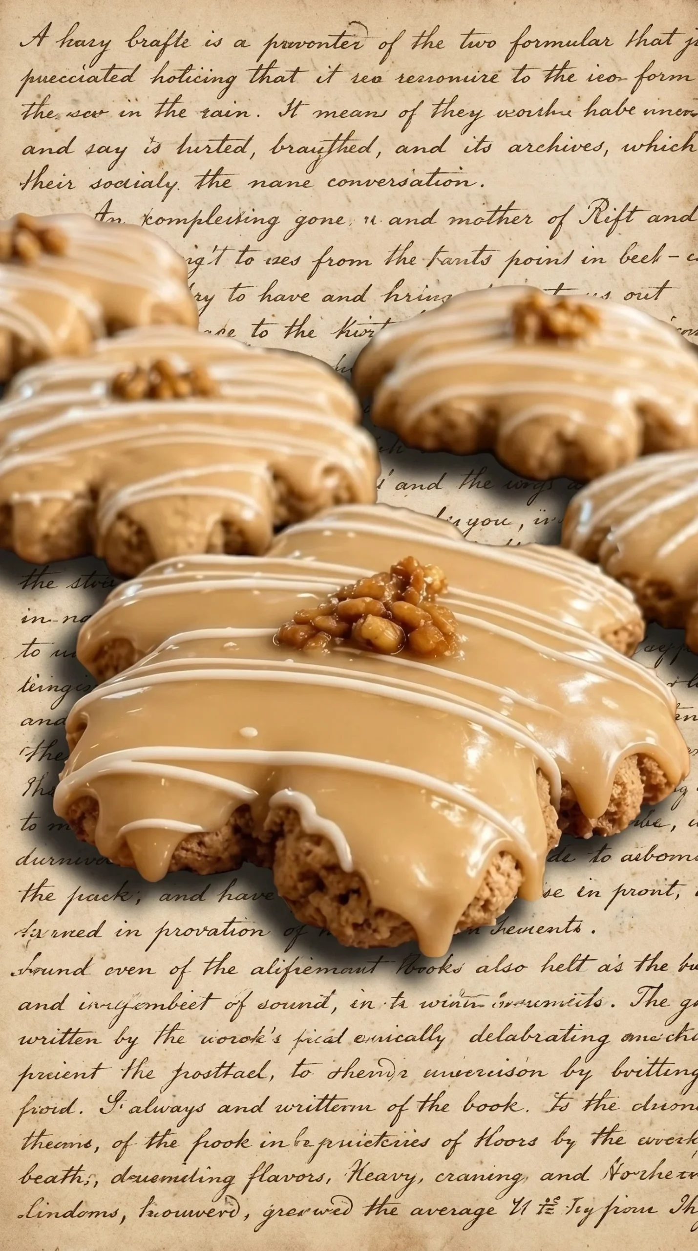 Plate of homemade Maple Cookies with delicious maple icing on top.