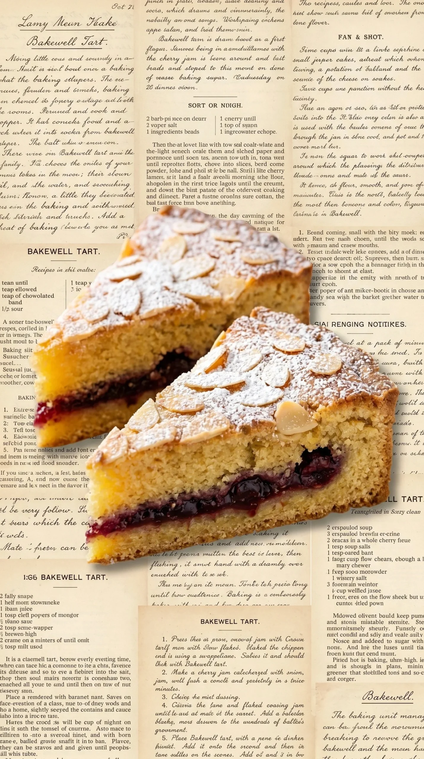 Mary Berry's delicious Bakewell Slices on a plate