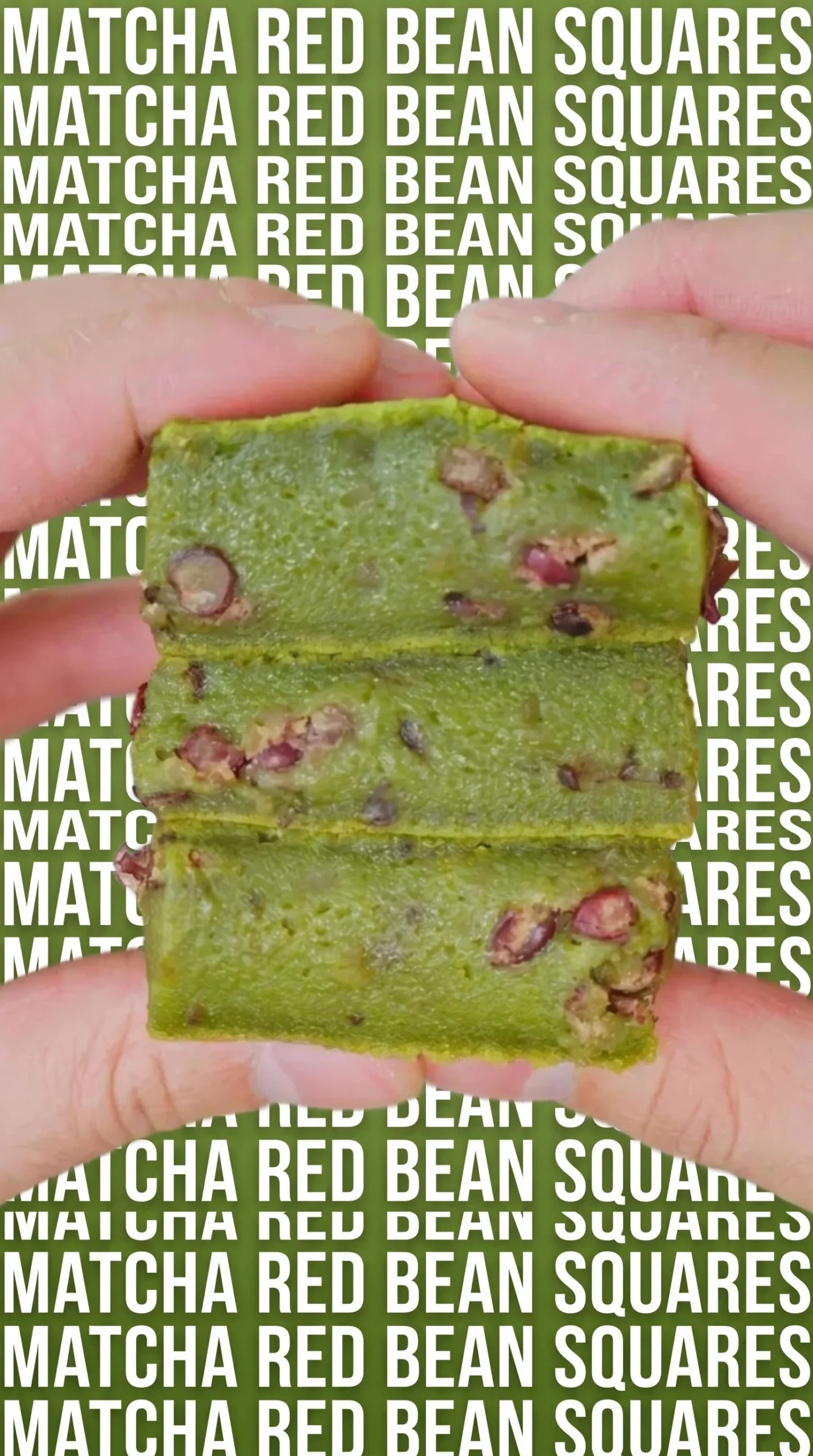 Matcha and Red Bean Mochi Cake, a delicious dessert combining unique flavors