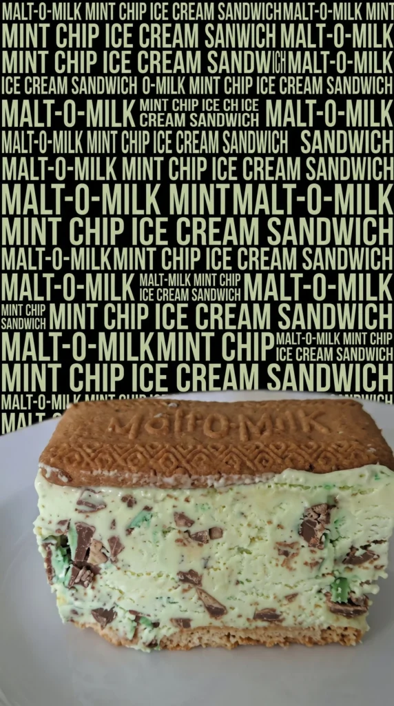 Mint Aero Ice Cream Sandwich showcasing mint chocolate flavor and delicious texture