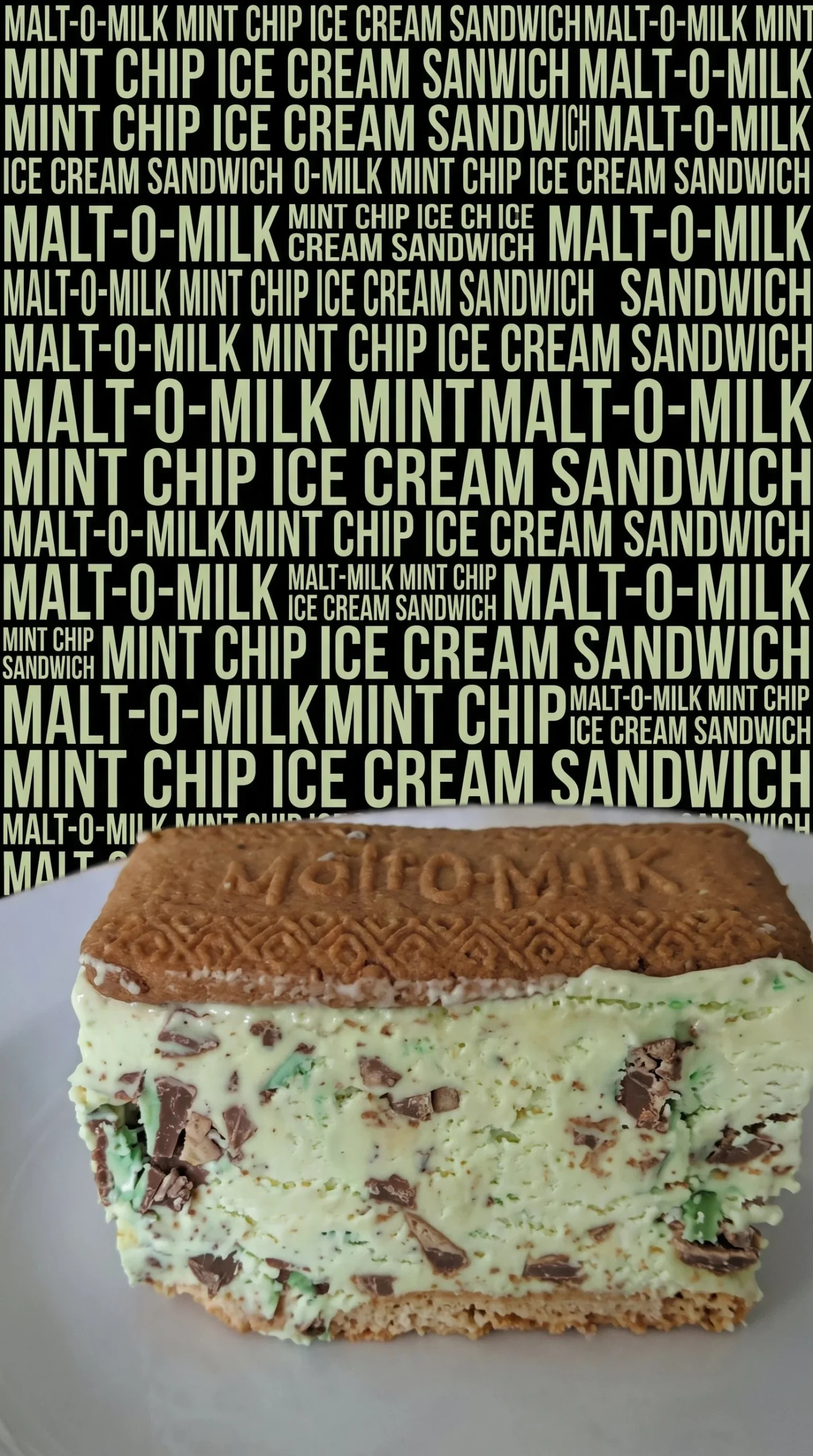 Mint Aero Ice Cream Sandwich showcasing mint chocolate flavor and delicious texture