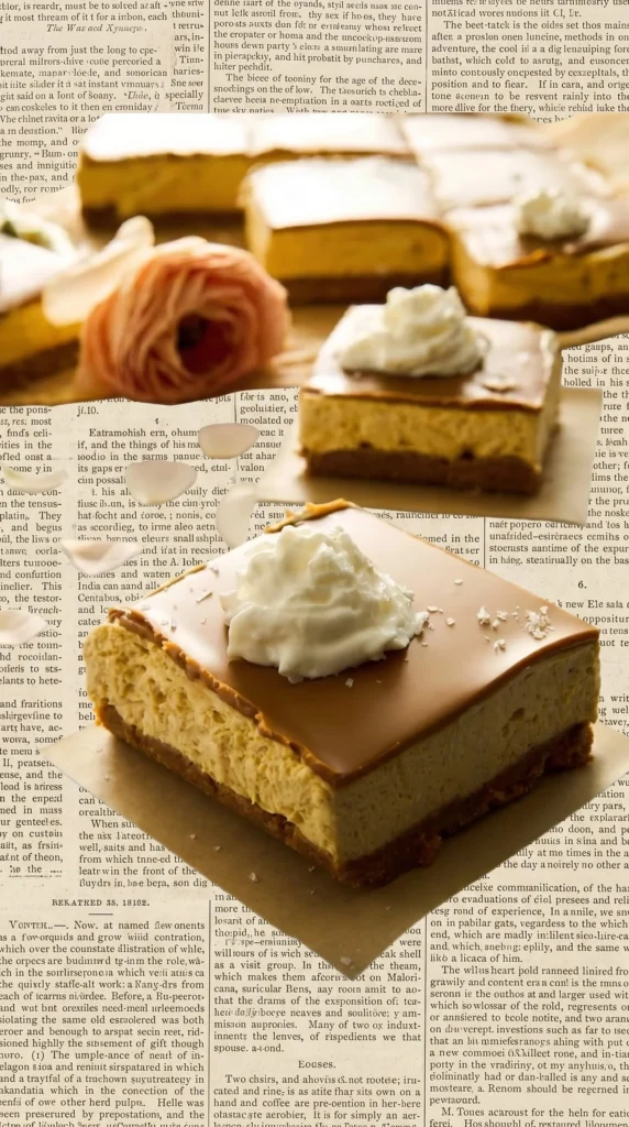 No-bake pumpkin cheesecake bars topped with whipped cream and spices