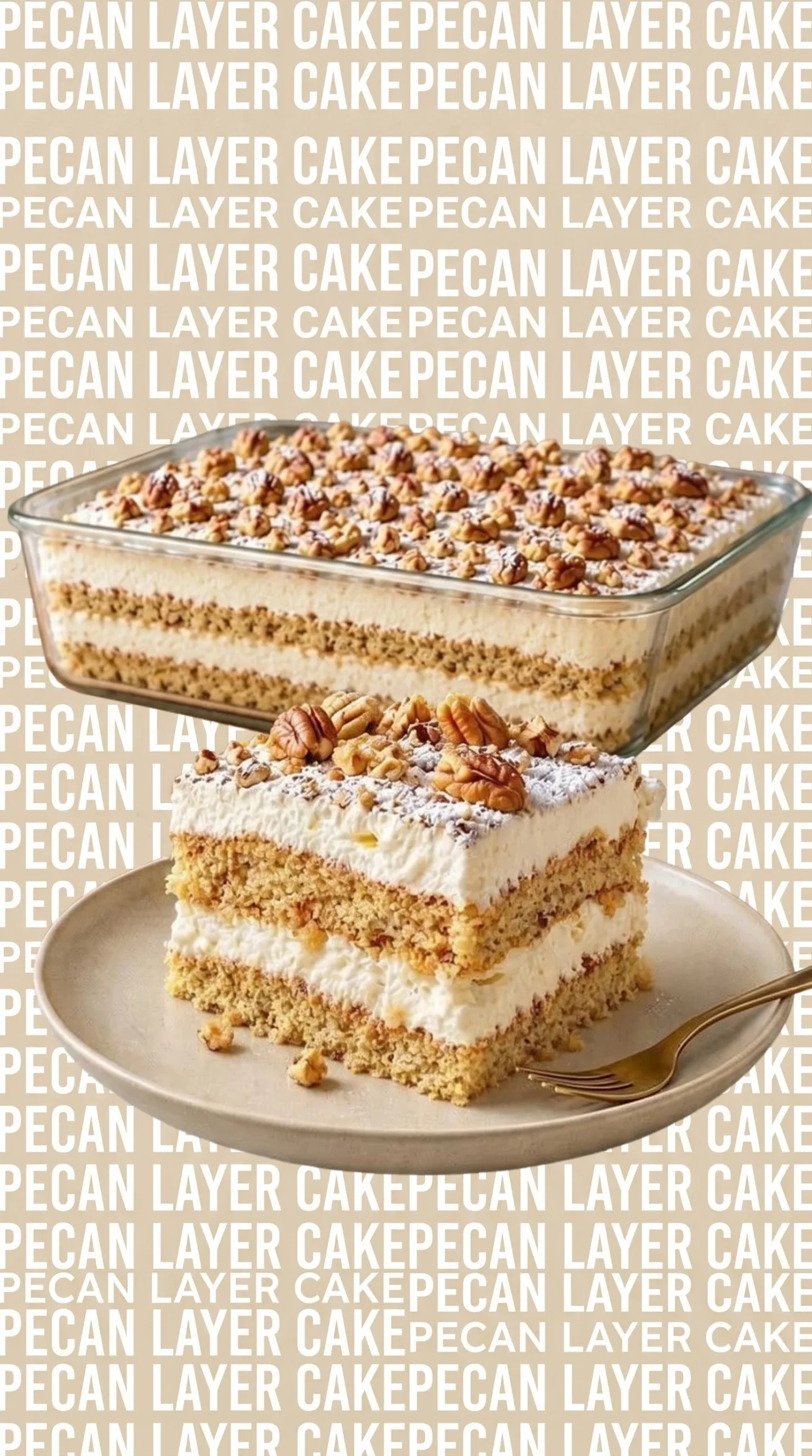 Delicious Nut Cream Cake with creamy frosting and nut toppings