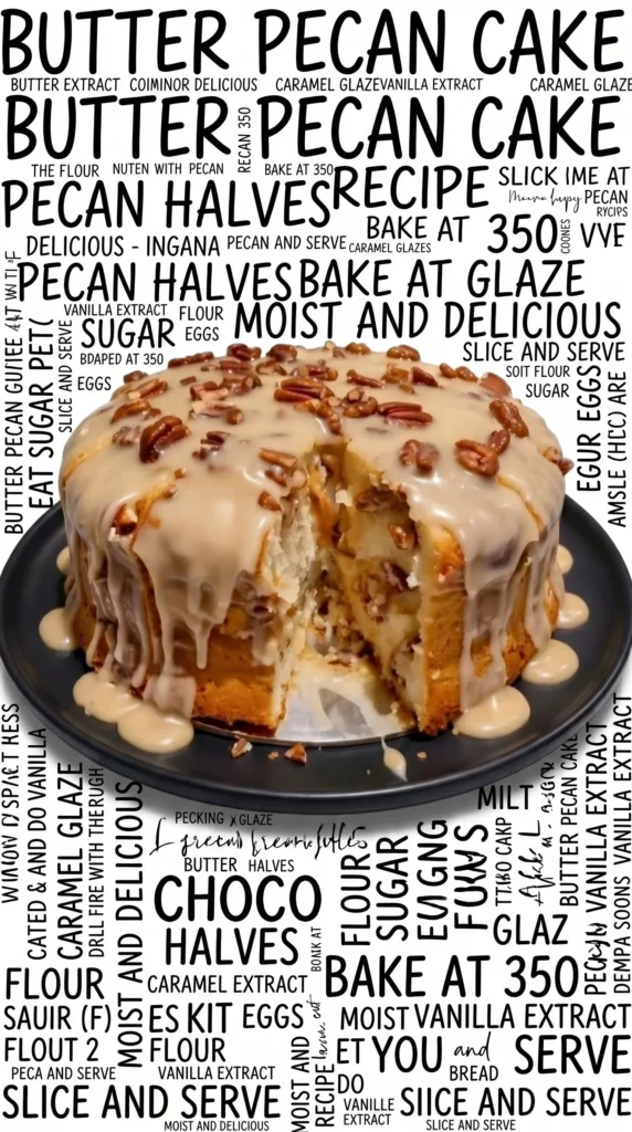 A slice of moist Pineapple Pound Cake with tropical fruit garnish