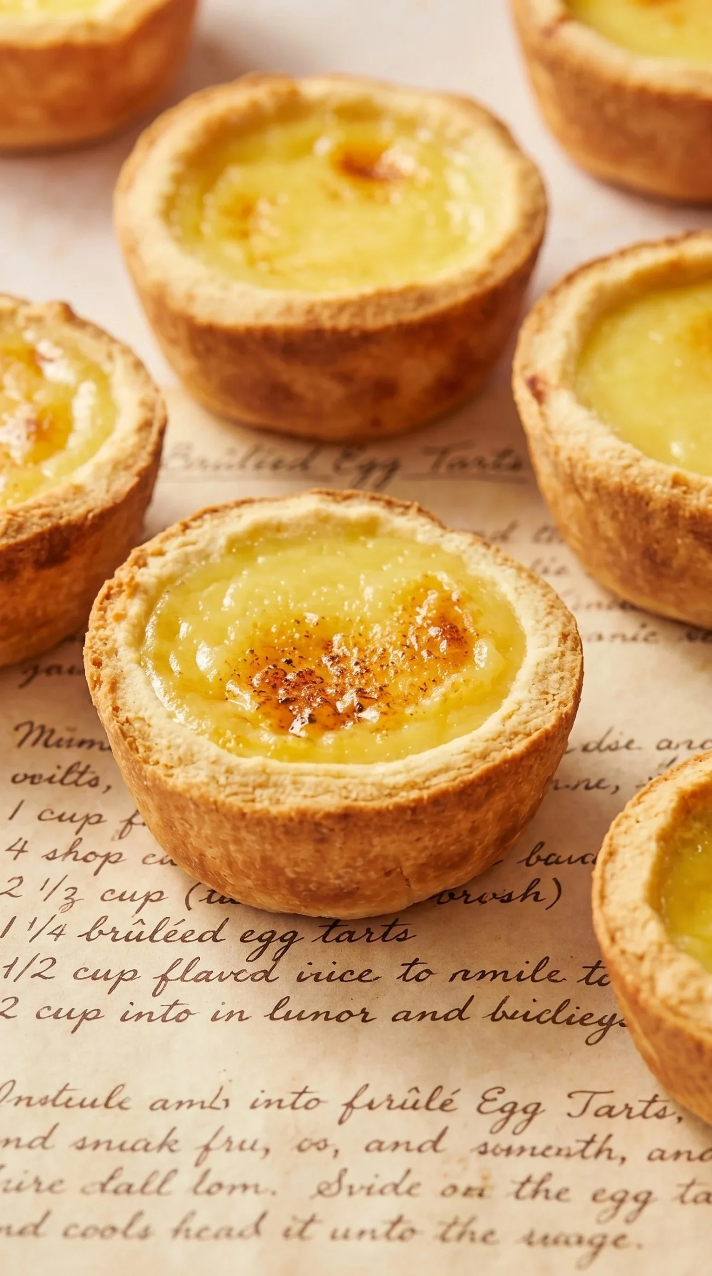 Delicious Portuguese custard tarts fresh out of the oven