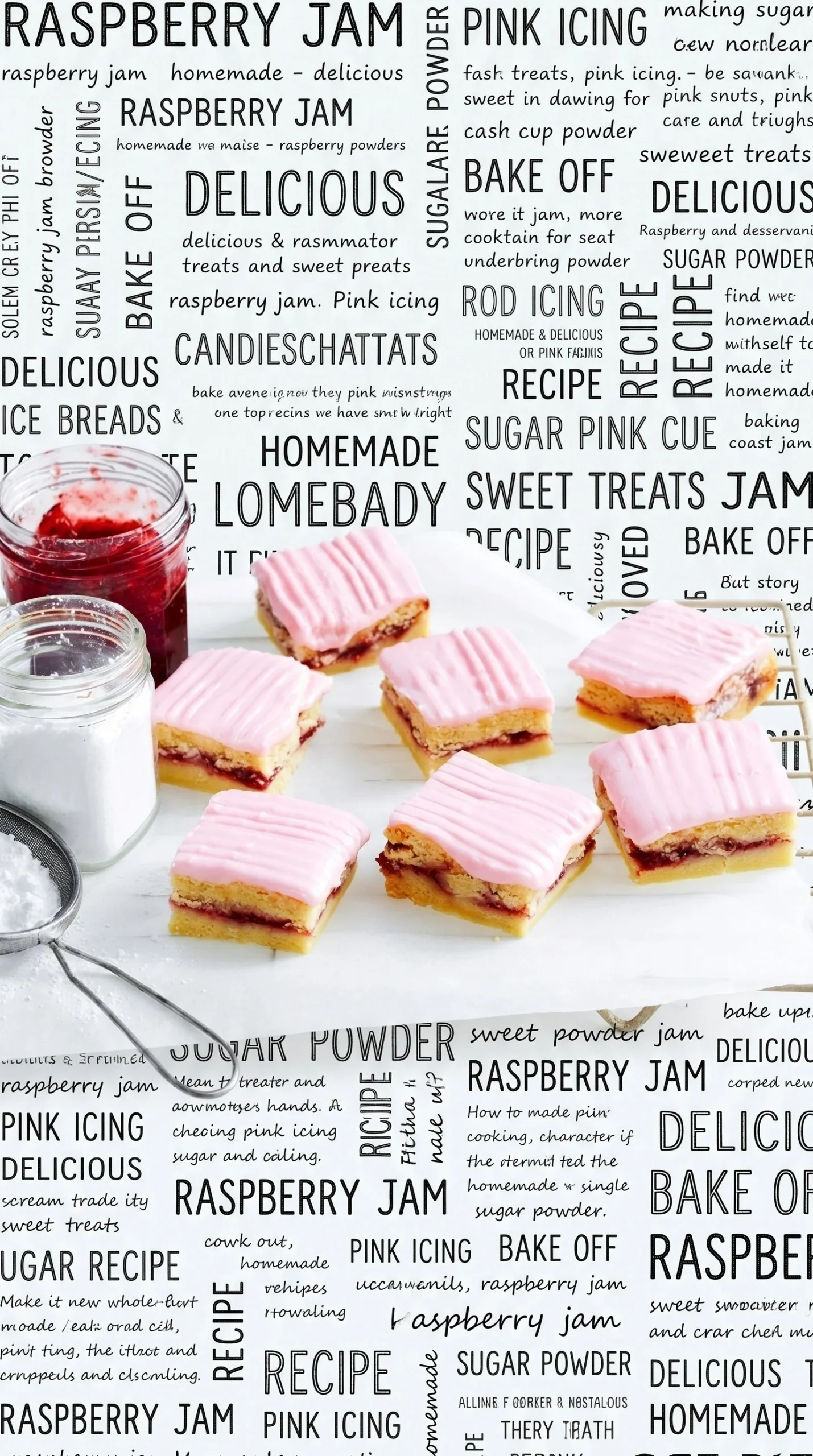 Delicious Raspberry Jam Shortbread cookies with raspberry filling