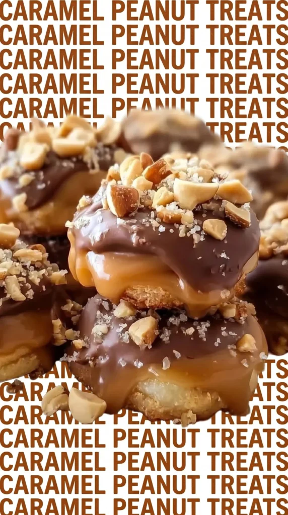 Delicious Ritz Cracker Caramel Peanut Clusters with peanuts and caramel