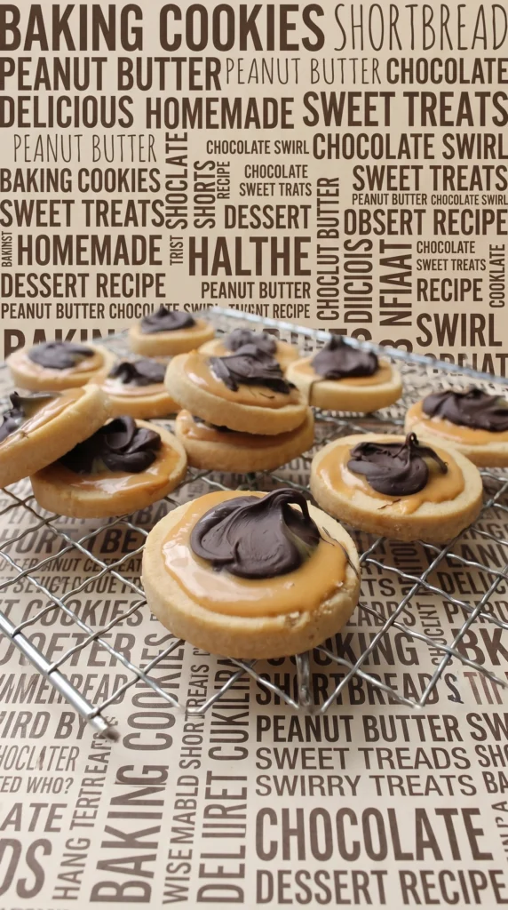 Delicious Salted Caramel Chocolate Biscuits on a plate