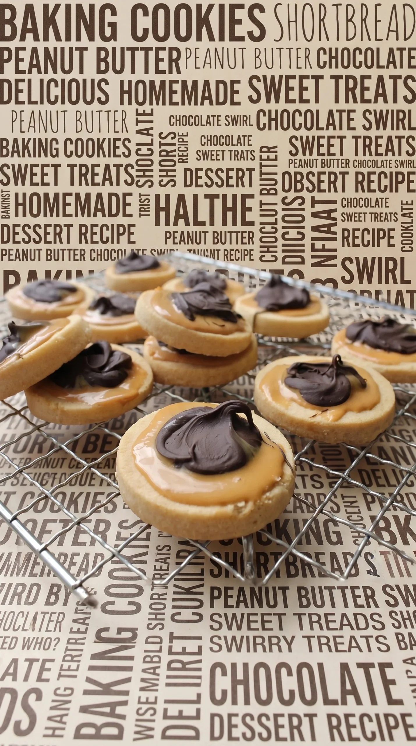 Delicious Salted Caramel Chocolate Biscuits on a plate