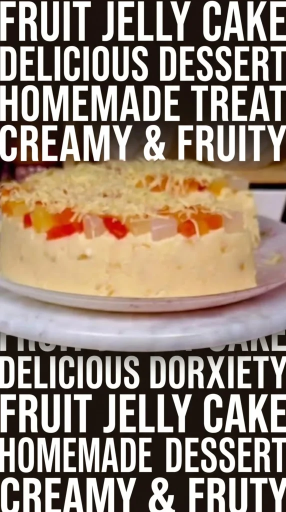 Deliciously smooth and creamy Maja Blanca dessert topped with fresh fruits