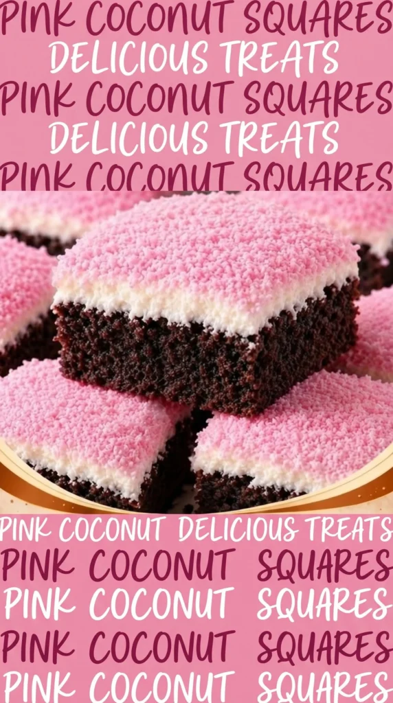 Delicious homemade Sno Ball Brownies topped with coconut and cream