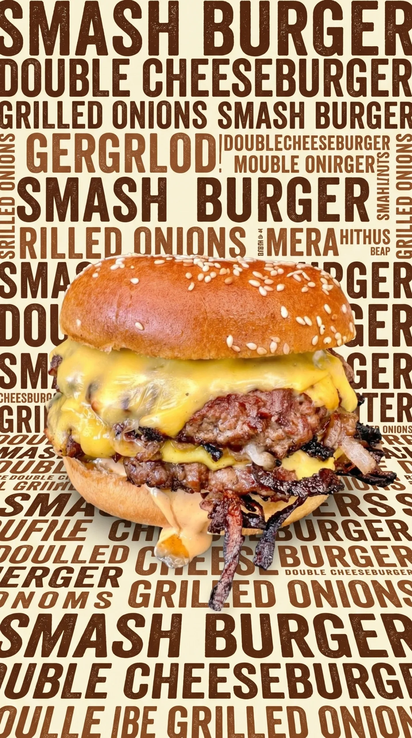 Oklahoma Onion SmashBurger with grilled onions and melted cheese
