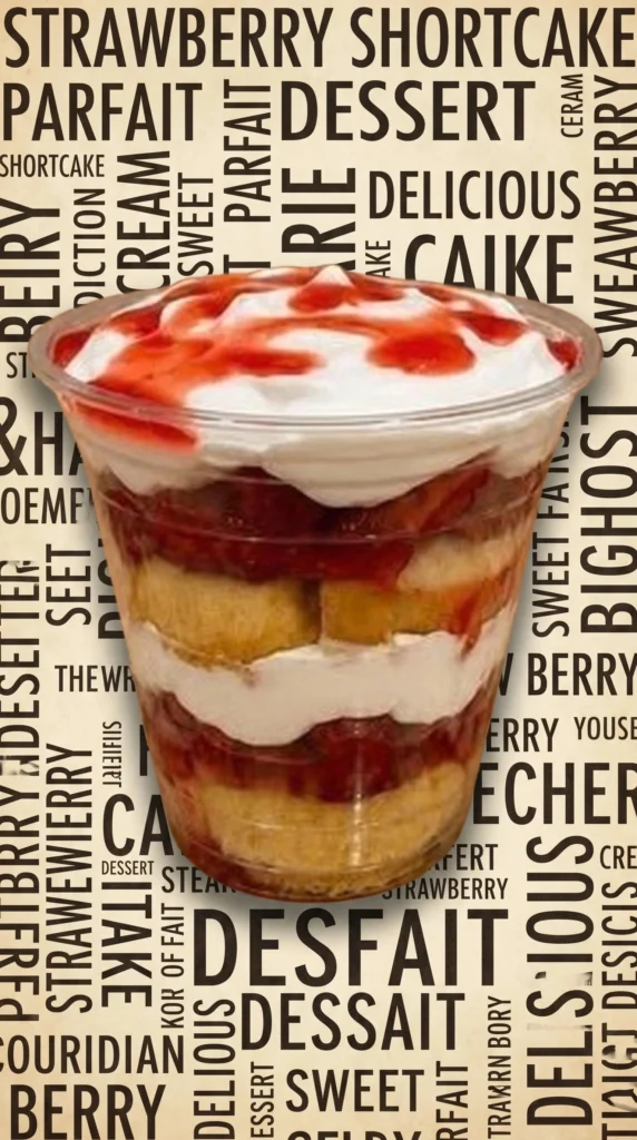Twinkie Strawberry Shortcake Cups with fresh strawberries and whipped cream