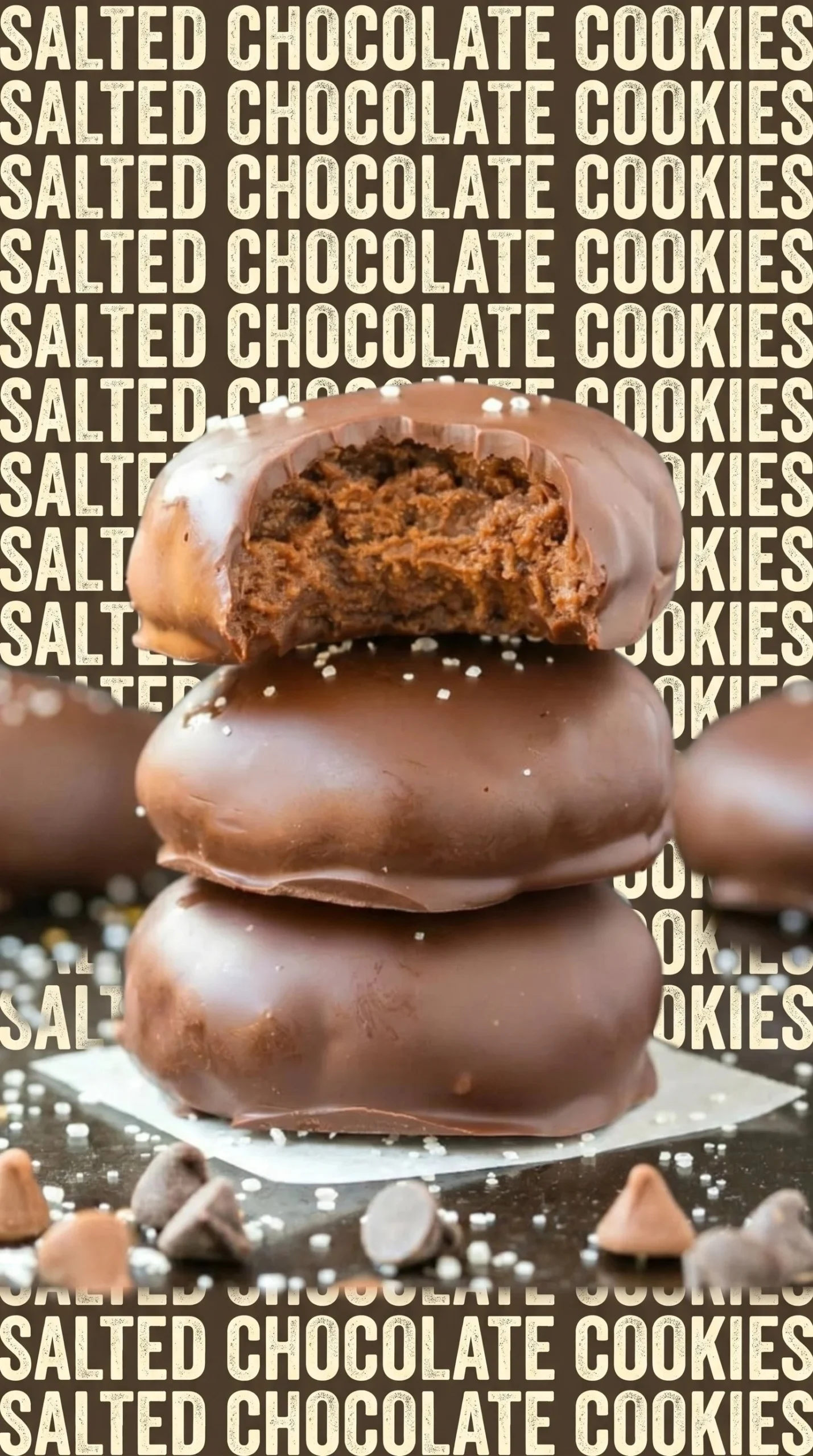 Delicious 4-Ingredient fudge cookies ready to serve on a plate.