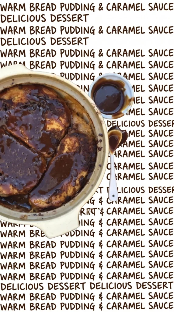 Delicious homemade banana bread pudding served in a bowl.