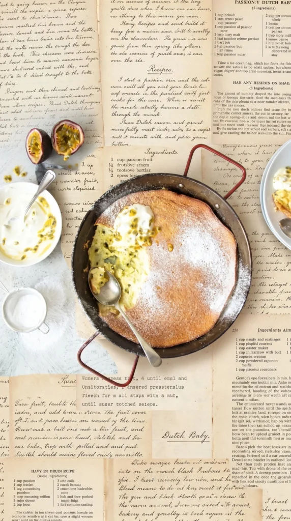 Creamy Passionfruit Pudding dessert served in a glass bowl
