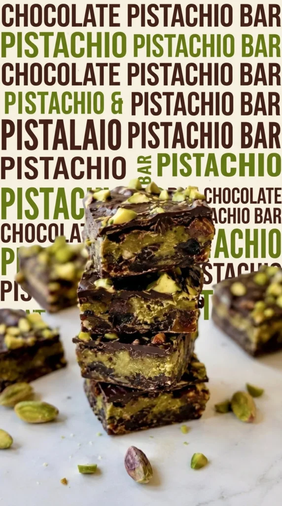 Delicious homemade Pistachio Date Bark with nuts and chocolate coating