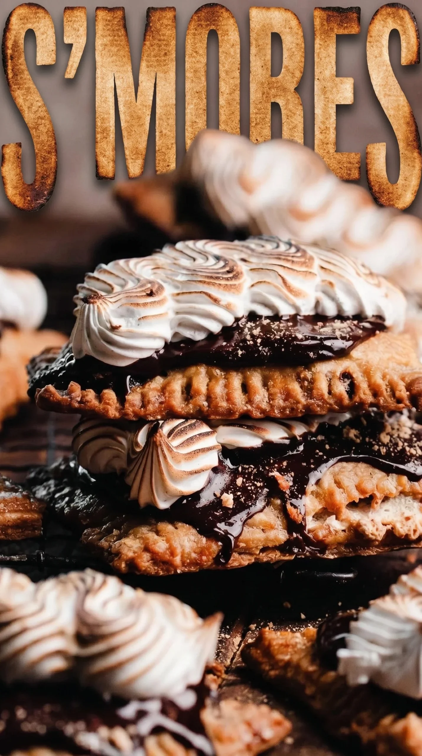 Delicious S'mores Pop Tarts with chocolate and marshmallow filling