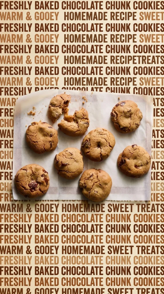 Homemade sticky date cookies with chocolate chips on a wooden plate